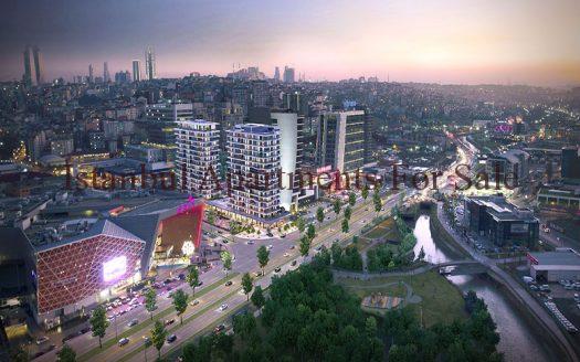 Istanbul Apartments For Sale in Turkey City centre apartments in Istanbul Kagithane next to shopping malls  